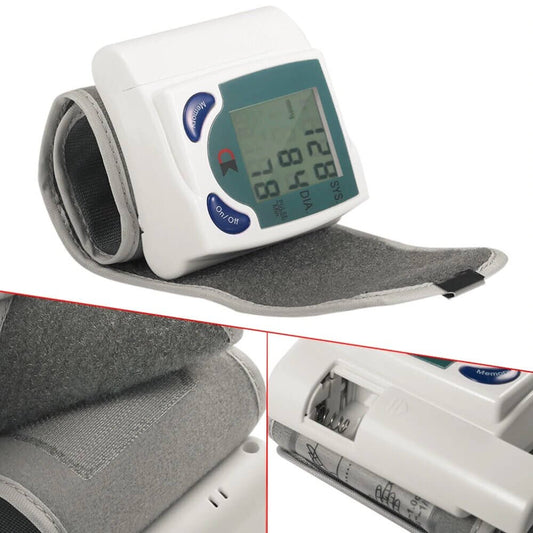 Digital Wrist Blood Pressure Monitor, Heart Beat Rate Monitor